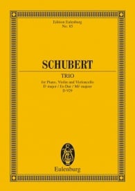 Schubert: Piano Trio Eb major Opus 100 D 929 (Study Score) published by Eulenburg